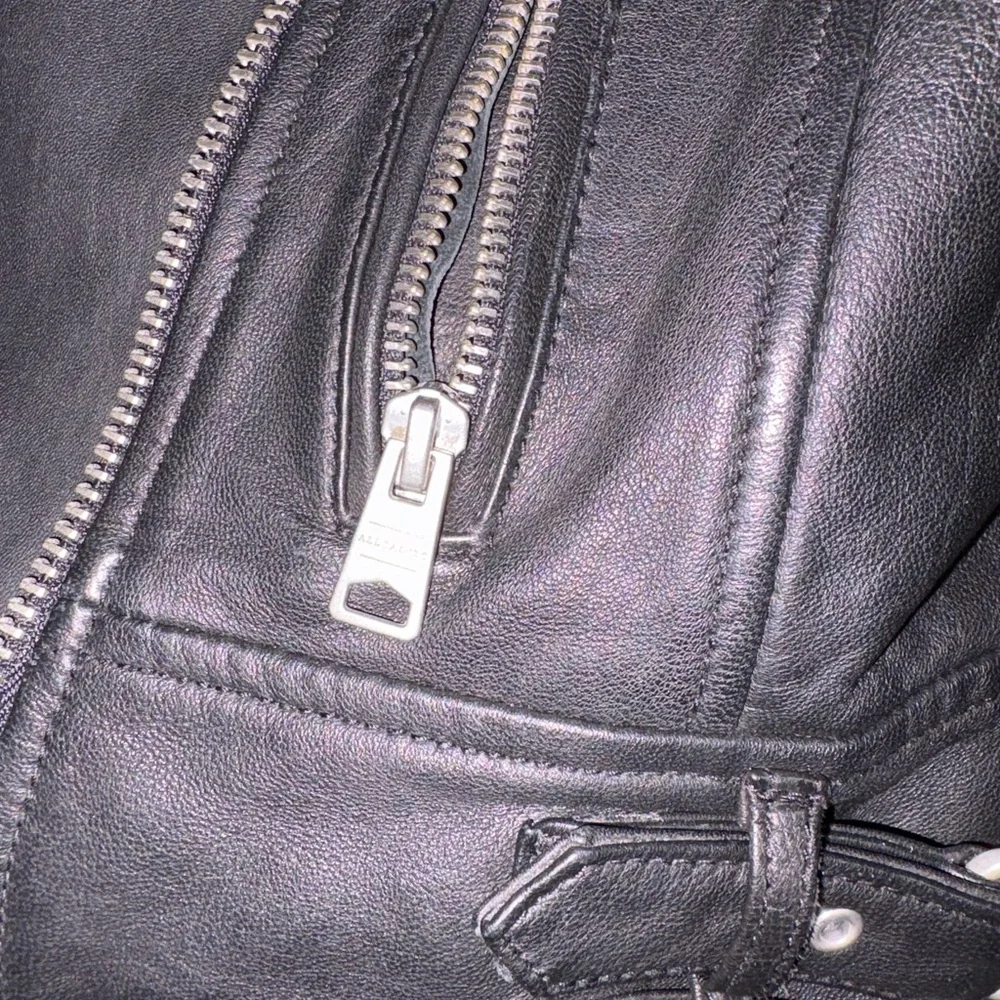 All Saints Raul Leather Jacket - Picture 5 of 7